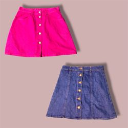 Denim skirts