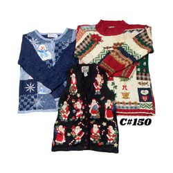 Wholesale Vintage Christmas Sweaters Bundle | 10pc..