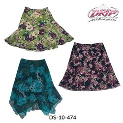 Floral and Paisley Printed Midi Skirts (DS-10-474)