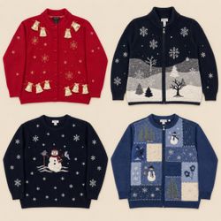 Y2k Vintage Winter Wonderland Sweaters
