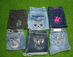 L.A.IDOL USA. AND OTHER MIX BRANDS MINI SHORTS (C ..