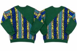 CR2008 UPCYCLED CONTRAST PANEL SWEATSHIRT