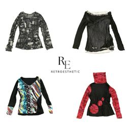 Y2K Unique Girl Printed Full Sleeve Tops RE-3681