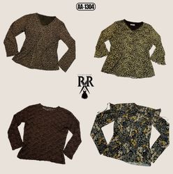Y2k Earthy Tone Full Sleeve Tops (AA-1304)