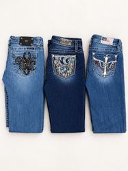 Miss Me/True Religion/Rock Revival Jeans [TD-585]