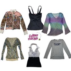 Y2K Vintage Mixed Tops & Statement Pieces(MH-100)