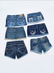 Y2K Denim Mini Skirts & Shorts(S-54)