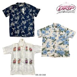 Tropical Floral Print Hawaiian Shirts (DS-10-318)