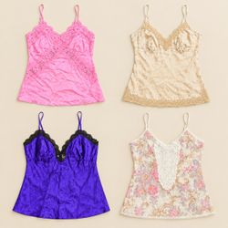 Satin & Lace Cami Tops
