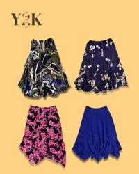 Y2K Vintage Floral & Flare Skirt Bundle (Yv-841)