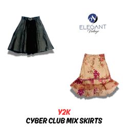 Y2K Cyber Club Mix Skirts  - EV0789