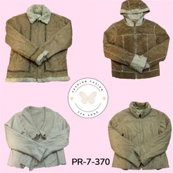 Women's Mixed Afghan Shearling Coats – Retro Winte..