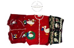 Holiday Vintage Christmas knitwear z
