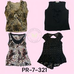 Women’s mixed poly blouse (PR-7-321)