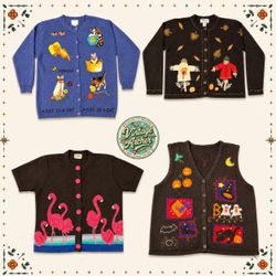 Vintage Heavy Knit Novelty Jumpers Mix Bundle 10pc..