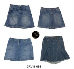 Women’s Denim Midi Skirt – Classic Blue Denim (GRV..