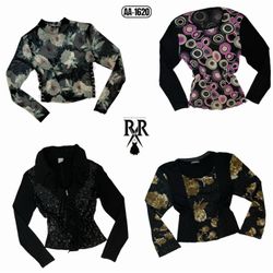 Y2K Black Gothic Mix Tops (AA-1620)