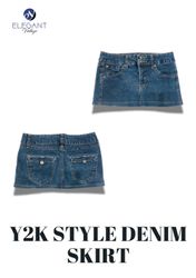 UPCYCLED Y2K Style Jeansröcke - EVR0245
