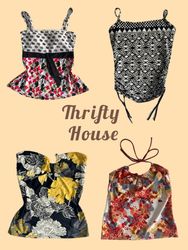 Y2K Mixed Printed Cami Tops(TH/531)