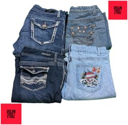 DESIGNER BOOTCUT JEANS BRAND'S INCLUDED WALLFLOWER..