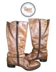 Y2k Vintage Leather Boots 🥾 T2955