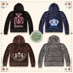 Y2K Glam Juicy Couture Velour Tracksuit Set Collec..