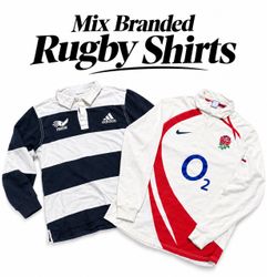 mix branded rugby shirts