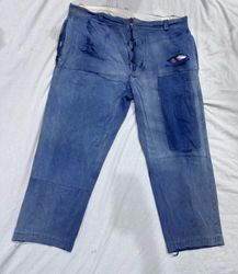 Blue and Green french Workwear Trousers