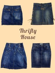 Y2K Rewers Denim Mini Skirts Selection(TH/866)