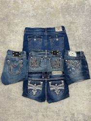 Miss Me, Rock Revival, True Religion Shorts - [TS-..