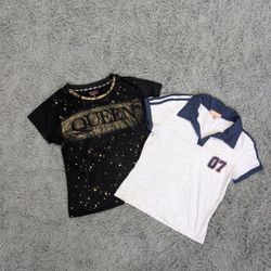 ****Y2K Printed Baby Tees – Retro Graphic Top Mix