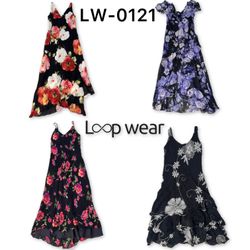 Y2K Rom-Com Core Chiffon Floral Maxi Dress