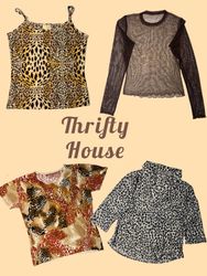 Y2K Animal Print Essentials Tops(TH/719)