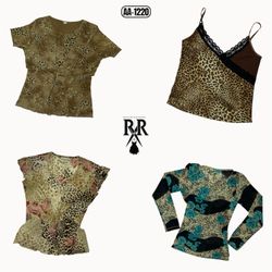 Y2K Animal Print Mix Tops (AA-1220)