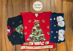 Maglieria natalizia vintage autentica Y2K | (R)