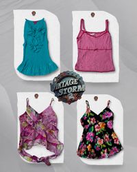 Y2K Fairy Core Poly Blouse