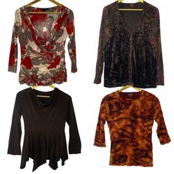 Vintage Y2K Printed & Draped Tops Collection