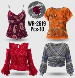 Y2k boho tops WR-2619