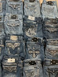 Miss Me and Rock Rivaival jeans
