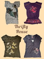 Retro Feminine Graphic Tees(TH/588)