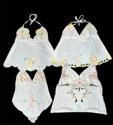 Upcycle Embellished Cami Tops TR608