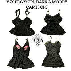 Y2K Edgi Girl Dark & Moody Cami Tops TY-167