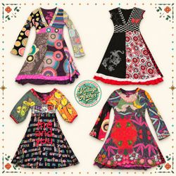 Y2K Retro Funky Statement Dress Bundle :10pcs B40