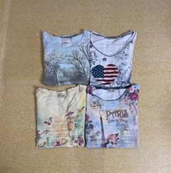TH293 Vintage Style Long Sleeve Baby Tee | Y2K Sli..