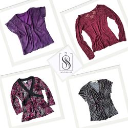 Y2K Purple Grunge Mix Tops