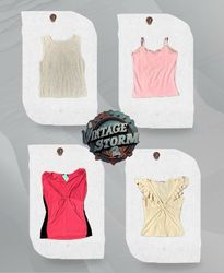 Y2K Fairy Core Poly Blouse