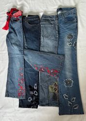 Bootcut Embellish Flare Jeans B# 414