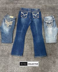 Premium Y2K Embellished Bootcut / Flared Jeans - #..