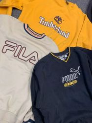 Mix branded sweatshirt Crew neck