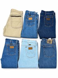 Wrangler and Lee jeans
